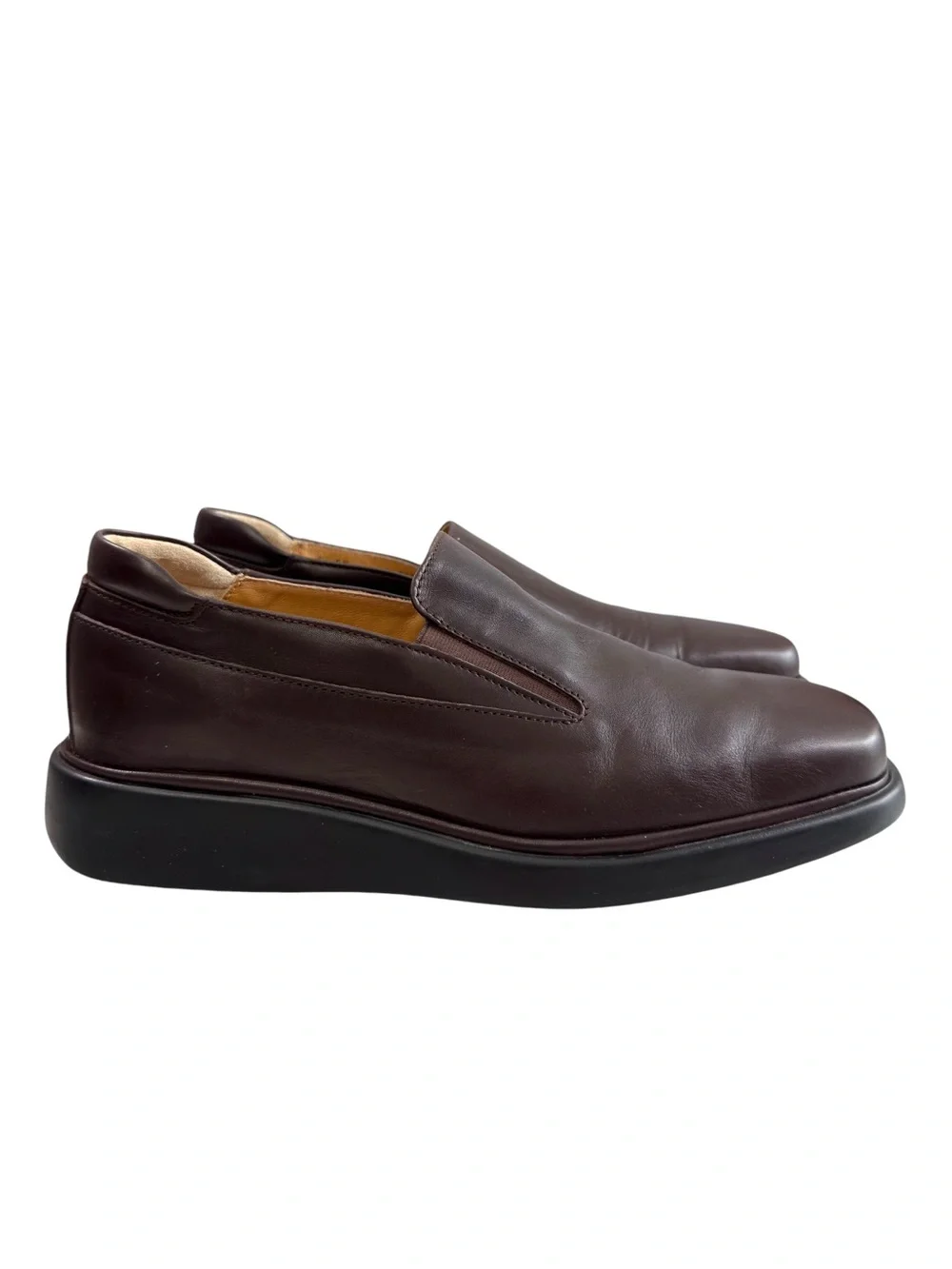 Bally Rolamo Leather Slip-On Loafers Dark Brown Men’s Size 7D